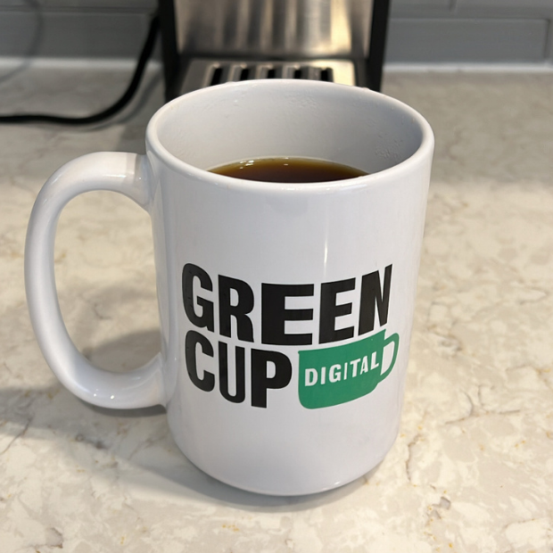 GreenCup Digital White Mug